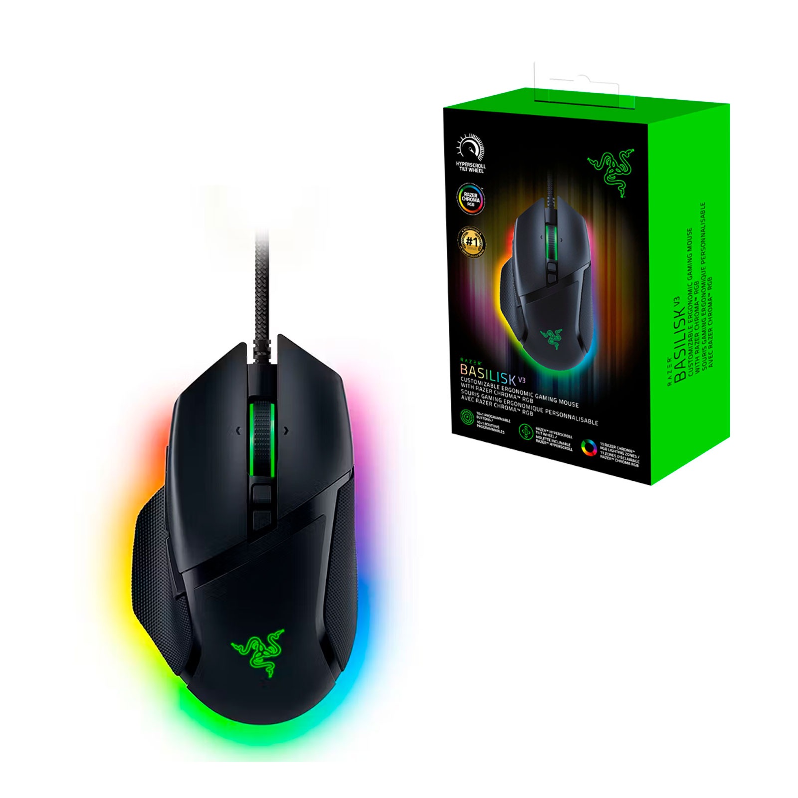 Mouse Gamer Razer Basilisk Essential Negro